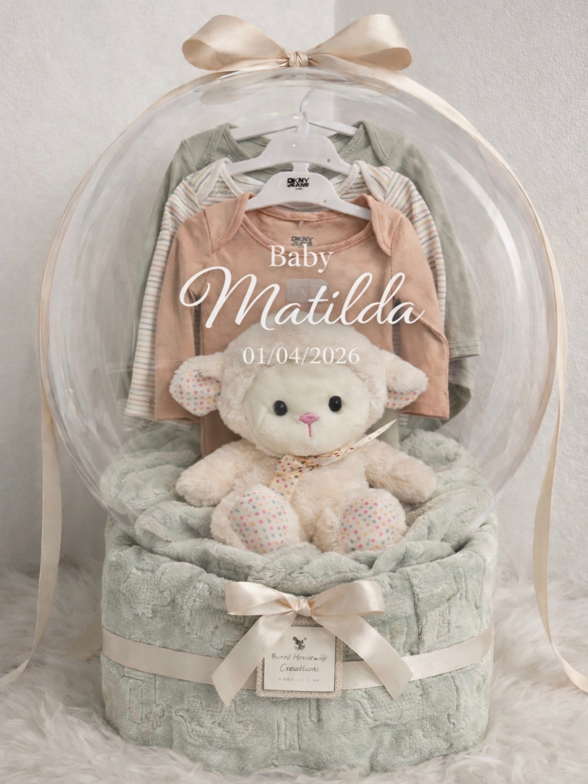 Personalised baby gift balloon for Baby Matilda