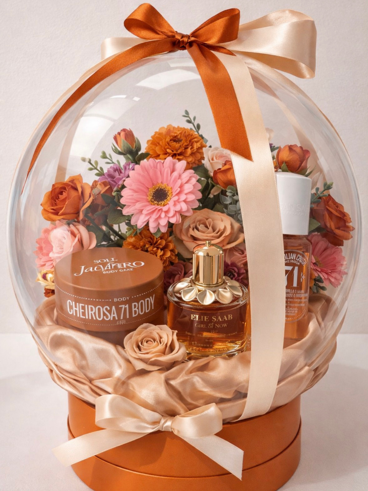 Luxury bobo balloon gift arrangement